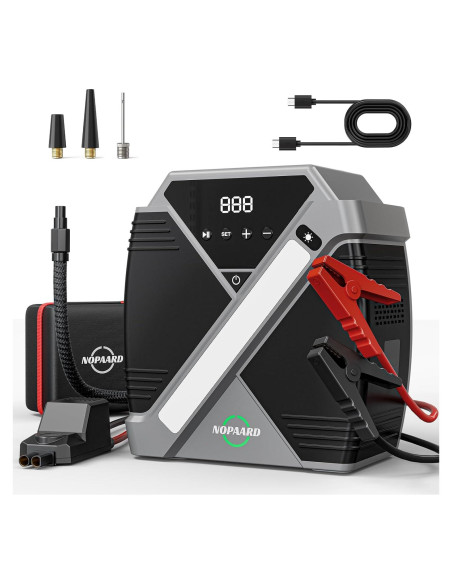 Arrancador de coche NOPAARD 4000A con compresor 150PSI Arrancador de coche NOPAARD 4000A con compresor 150PSI