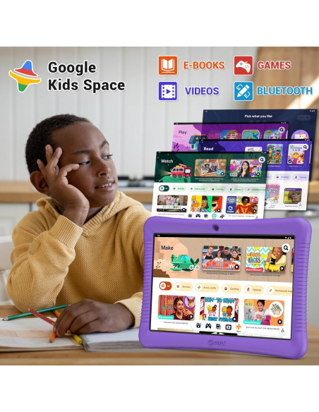 Tableta Contixo K102 10" para Niños con Funda Morado Tableta Contixo K102 10" para Niños con Funda Morado