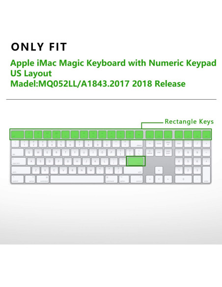 Cubierta Teclado Inalámbrico MMDW para iMac MQ052LL/A Cubierta Teclado Inalámbrico MMDW para iMac MQ052LL/A