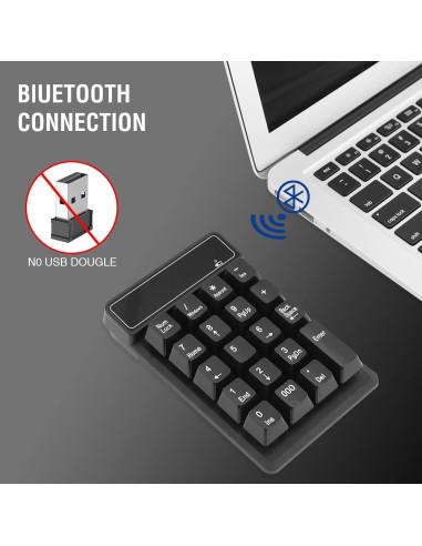 Teclado Numérico Bluetooth RaceGT 19 Teclas Inalámbrico