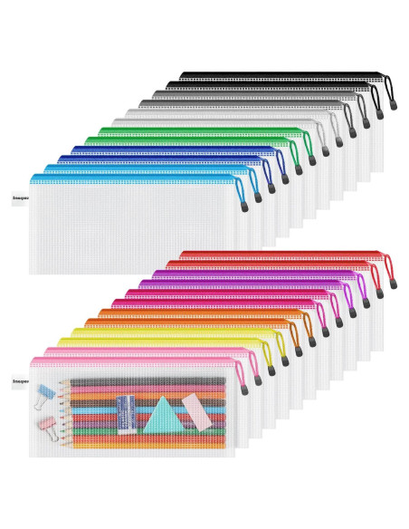 Fundas para Lápices Smarpau 24PCS A6 12 Colores Impermeables Fundas para Lápices Smarpau 24PCS A6 12 Colores Impermeables
