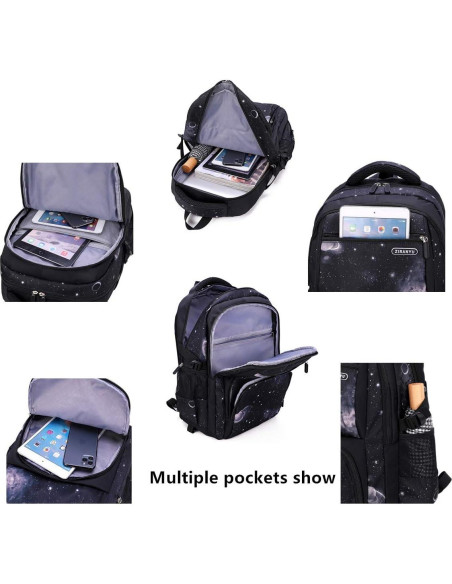 Mochila Rodante VIDOSCLA Galaxy 31L para Niños con 6 Ruedas Mochila Rodante VIDOSCLA Galaxy 31L para Niños con 6 Ruedas
