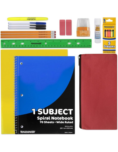 Kit de Suministros Escolares Trail Maker 20 Piezas K-12