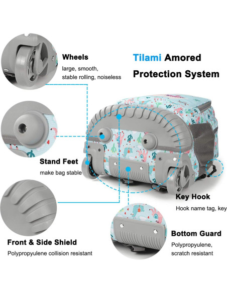 Mochila Rodante Tilami 19" Alpaca para Niños y Niñas Mochila Rodante Tilami 19" Alpaca para Niños y Niñas
