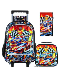 Mochila Rodante para Niños HPJGD 3 Piezas Resistente al Agua