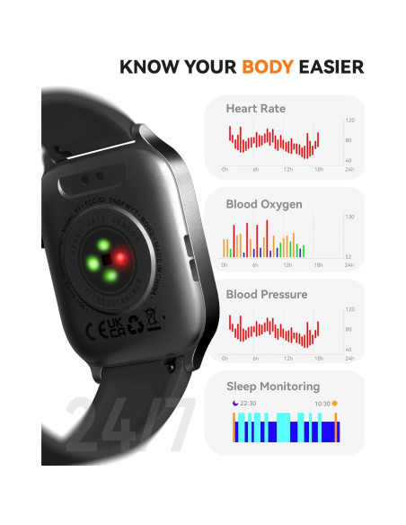 Reloj Inteligente Paybay Y7 Negro IP68 Fitness Llamadas Reloj Inteligente Paybay Y7 Negro IP68 Fitness Llamadas