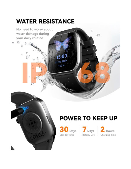 Reloj Inteligente Paybay Y7 Negro IP68 Fitness Llamadas Reloj Inteligente Paybay Y7 Negro IP68 Fitness Llamadas