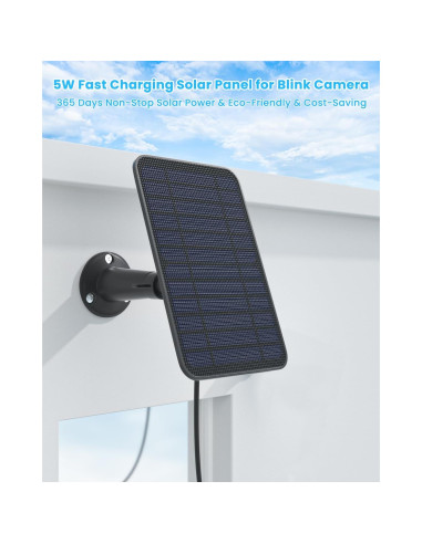 Panel Solar 5W WININMETA para Cámara Blink 4ta Gen