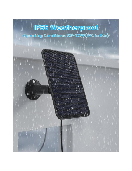 Panel Solar 5W WININMETA para Cámara Blink 4ta Gen Panel Solar 5W WININMETA para Cámara Blink 4ta Gen