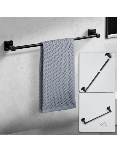Juego de Accesorios de Baño Bluebyrne 4 Piezas Negro Mate Juego de Accesorios de Baño Bluebyrne 4 Piezas Negro Mate