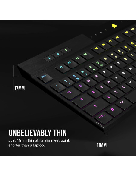 Teclado Mecánico Corsair K100 AIR Inalámbrico RGB - Negro Teclado Mecánico Corsair K100 AIR Inalámbrico RGB - Negro