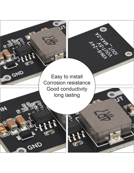 Mini Convertidor DC-DC Buck QEBIDUM 6-24V a 5V 2A 10W (6pcs) Mini Convertidor DC-DC Buck QEBIDUM 6-24V a 5V 2A 10W (6pcs)