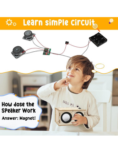 Kit de Ciencia Yuanyi Altavoz Bluetooth y Radio FM 8-12 Años