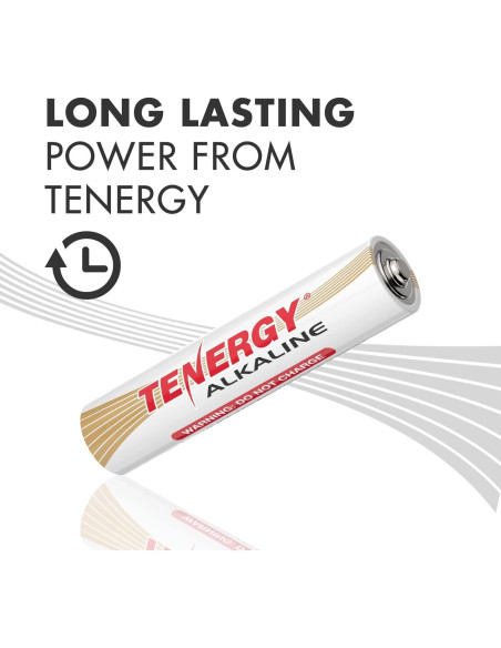 Baterías Alcalinas AAA Tenergy 100 Unidades Alto Rendimiento Baterías Alcalinas AAA Tenergy 100 Unidades Alto Rendimiento
