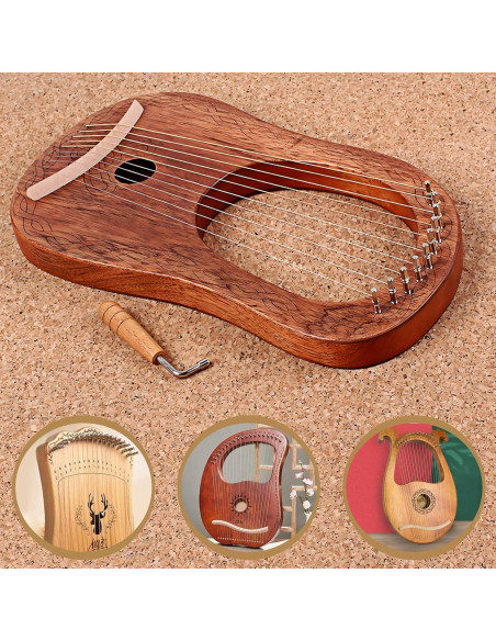 Llave de Afinación Hordion para Piano y Arpa - Acero y Madera Llave de Afinación Hordion para Piano y Arpa - Acero y Madera