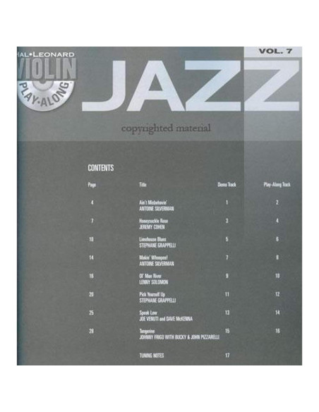 Jazz Violin Play-Along Volume 7 - Book/Online Audio (Violin Play-Along, 7) Jazz Violin Play-Along Volume 7 - Book/Online Audio (Violin Play-Along, 7)