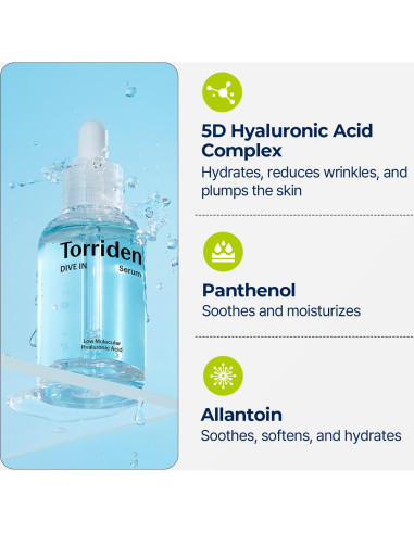 Sérum Facial DIVE IN Torriden 50ml Hidratación Profunda