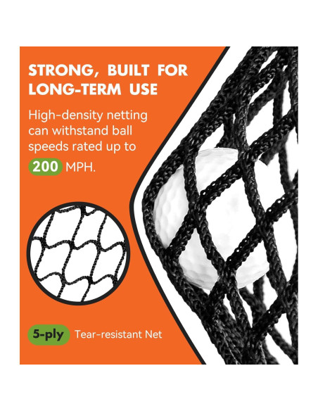 Red de Golf Halunoty 3x2.1m Alta Resistencia para Entrenamiento Red de Golf Halunoty 3x2.1m Alta Resistencia para Entrenamiento