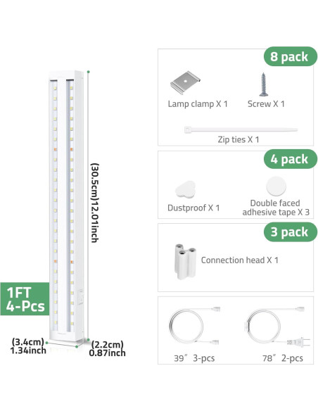 Luz de Crecimiento LED FOXGARDEN 32W Espectro Completo 4 Pzas Luz de Crecimiento LED FOXGARDEN 32W Espectro Completo 4 Pzas