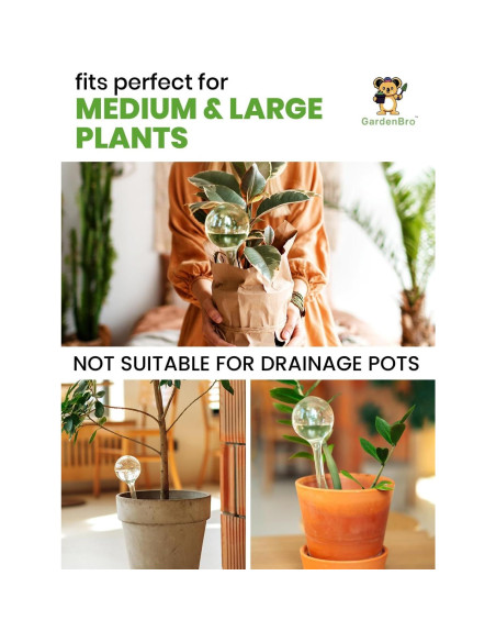 Esferas de Riego Automático Gardenbro 4 Pcs 300 ml Esferas de Riego Automático Gardenbro 4 Pcs 300 ml