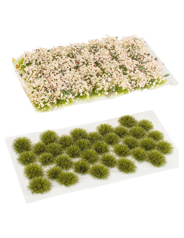 Kit 63 Pcs Hierba Estática y Flores - Warmtree
