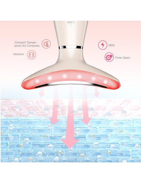 Masajeador Facial Ihelol 3 en 1 con Vibración y Calor Masajeador Facial Ihelol 3 en 1 con Vibración y Calor