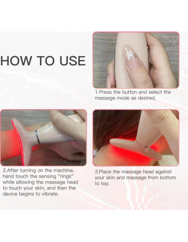 Masajeador Facial Ihelol 3 en 1 con Vibración y Calor