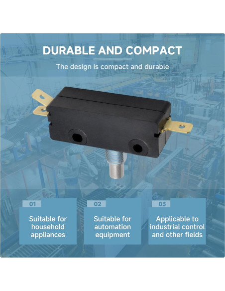 Micro Interruptor Numano SPDT 15A 250V con Resorte Micro Interruptor Numano SPDT 15A 250V con Resorte