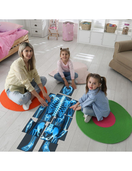 16 Piezas Rayos X Humanos Lineshading Azul para Niños 16 Piezas Rayos X Humanos Lineshading Azul para Niños