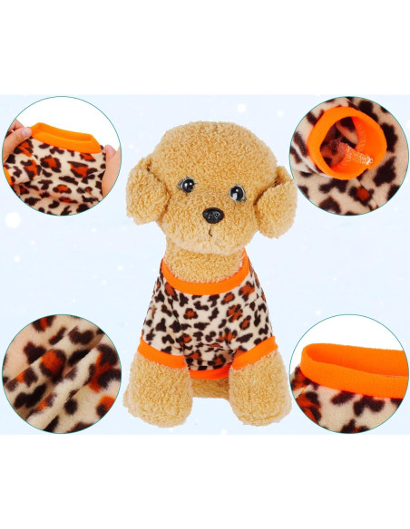Suéteres de Forro Polar Rbenxia 4 Piezas para Perros XS Suéteres de Forro Polar Rbenxia 4 Piezas para Perros XS