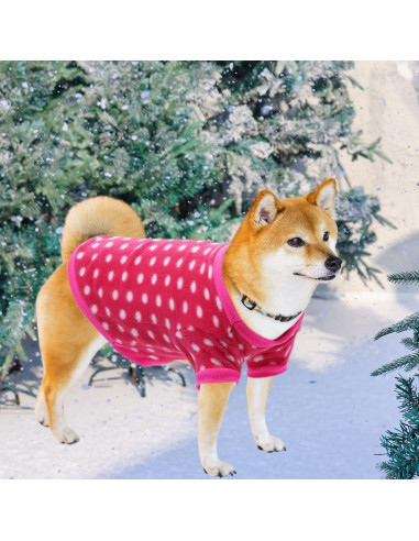 Suéteres de Forro Polar Rbenxia 4 Piezas para Perros XS