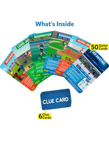 Skillmatics Adivina en 10 Deportes - Juego Familiar 6+