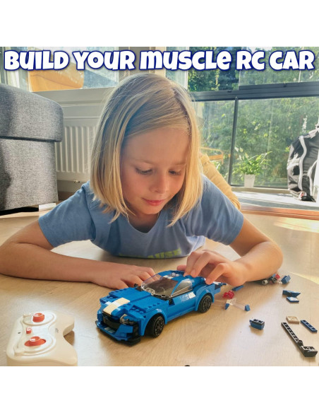 Kit de Coche RC WisePlay 325 Piezas Juguete STEM Azul Kit de Coche RC WisePlay 325 Piezas Juguete STEM Azul
