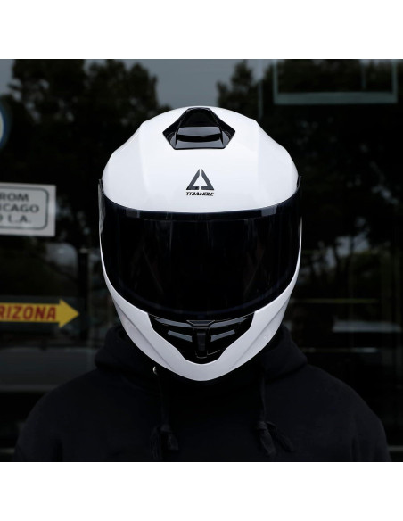 Casco Integral TRIANGLE TFF15-MB-VS Ajustable Blanco Casco Integral TRIANGLE TFF15-MB-VS Ajustable Blanco