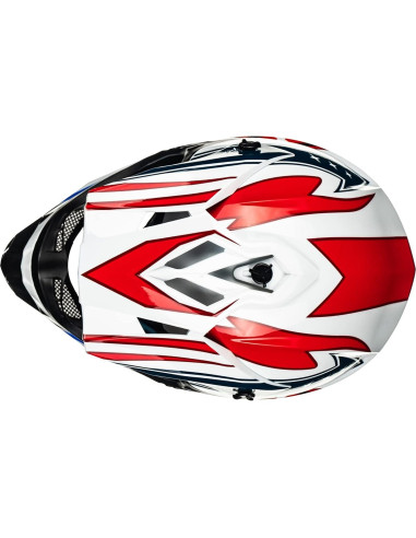 Casco de Motocross ILM 128S Adulto Grande Rojo Azul