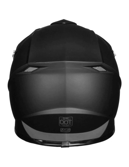 Casco de Motocross ILM 128S Adulto-L Negro Mate DOT Casco de Motocross ILM 128S Adulto-L Negro Mate DOT