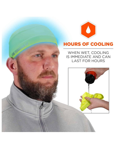 Gorro Refrigerante Ergodyne Chill Its 6632 UPF 50 Verde Lima