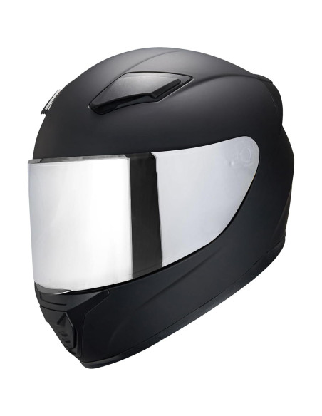 Casco Integral Negro WS-607 para Motocicleta XL Aprobado DOT Casco Integral Negro WS-607 para Motocicleta XL Aprobado DOT