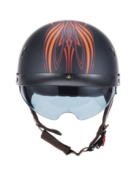 Casco de motocicleta JQF Gear MM107 Retro XL con visera Casco de motocicleta JQF Gear MM107 Retro XL con visera