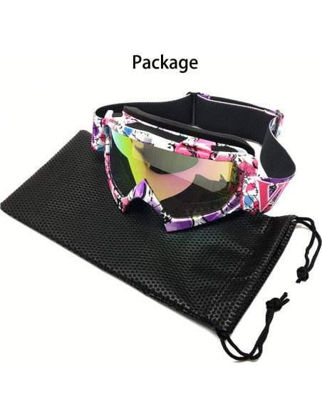 Gafas de motocross ZDATT con marco camuflaje rosa Gafas de motocross ZDATT con marco camuflaje rosa