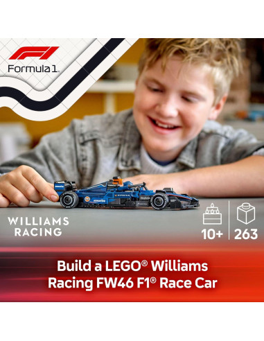 LEGO Speed Champions Williams Racing FW46 F1 - Juguete 10+