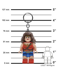 Llavero Luz Mujer Maravilla LEGO 76mm LED Incluidas 2