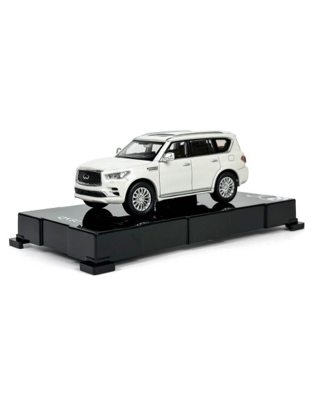 Coche Diecast PAUDI Infiniti 2020 QX80 1/64 Blanco Coche Diecast PAUDI Infiniti 2020 QX80 1/64 Blanco