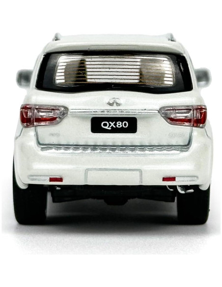 Coche Diecast PAUDI Infiniti 2020 QX80 1/64 Blanco Coche Diecast PAUDI Infiniti 2020 QX80 1/64 Blanco