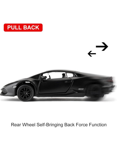 Coche de Juguete Lamborghini Huracan LP610-4 1:36 RMZ City Negro