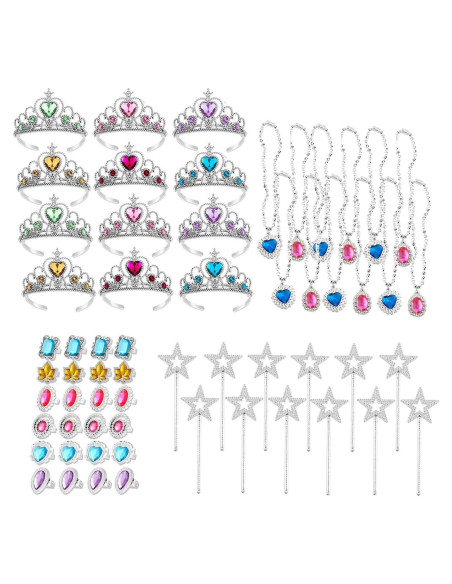 Conjunto de Disfraces de Princesa 60 Pcs SWIT - Joyería y Accesorios Conjunto de Disfraces de Princesa 60 Pcs SWIT - Joyería y Accesorios