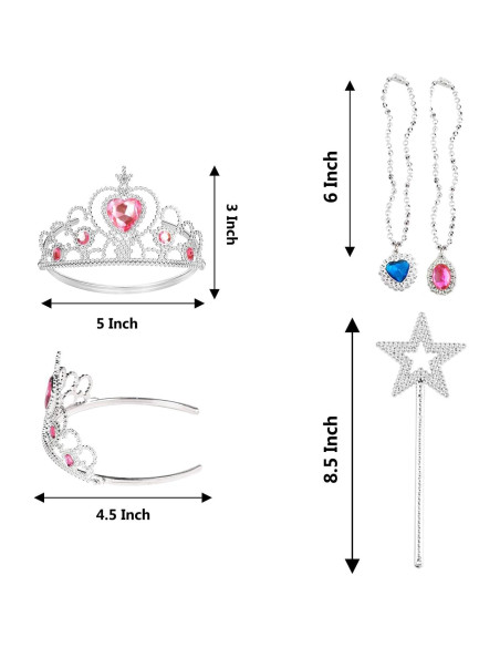 Conjunto de Disfraces de Princesa 60 Pcs SWIT - Joyería y Accesorios Conjunto de Disfraces de Princesa 60 Pcs SWIT - Joyería y Accesorios