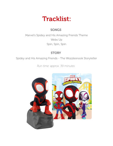 Figurita de audio Tonies Spin Marvel Spidey 10.8x3.5 cm