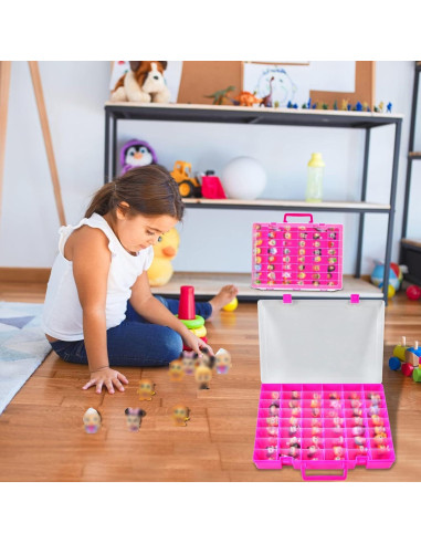 Caja de exhibición para figuras Disney Doorables - Organizador Rojo