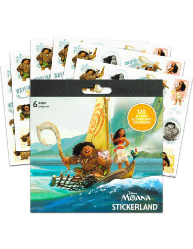 Set de Libros para Colorear Moana Disney - 3 Piezas para Niñas 4-8 Años